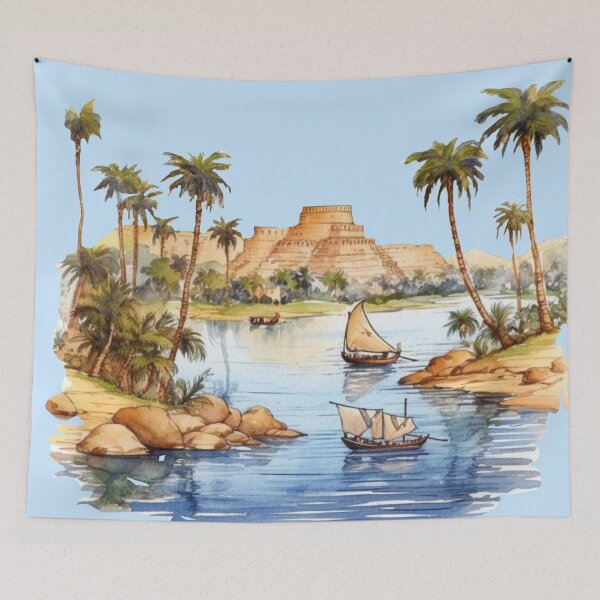 Item preview, Egypt Nile River designed and sold by Myra365Art.