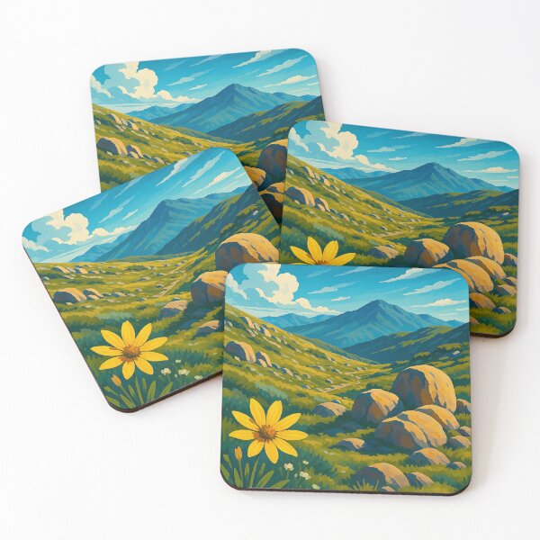 Item preview, Kosciuszko National Park Wildflowers and Peaks designed and sold by Aryabek.