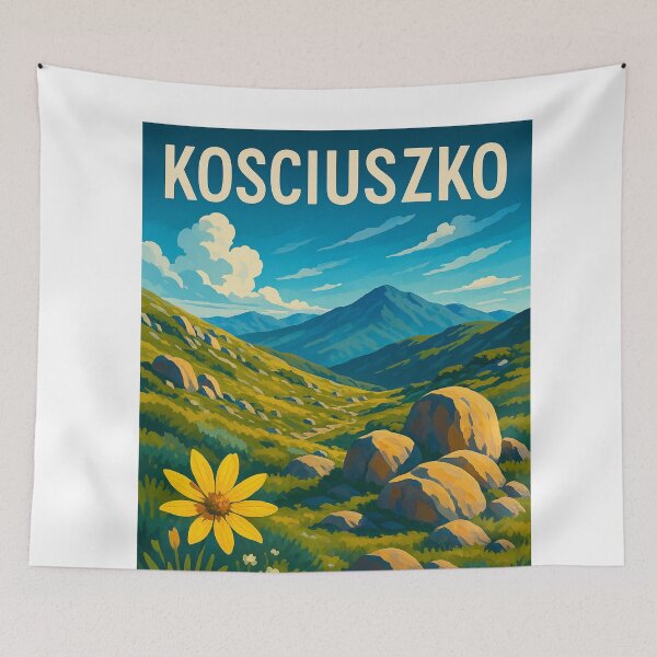 Item preview, Kosciuszko National Park Wildflowers and Peaks designed and sold by Aryabek.
