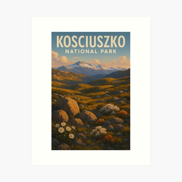 Item preview, Mount Kosciuszko at Sunset Kosciuszko National Park designed and sold by Aryabek.