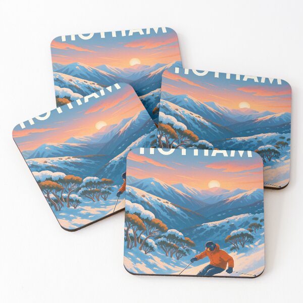 Item preview, Mount Hotham Skiing at Sunset Victoria Alps designed and sold by Aryabek.