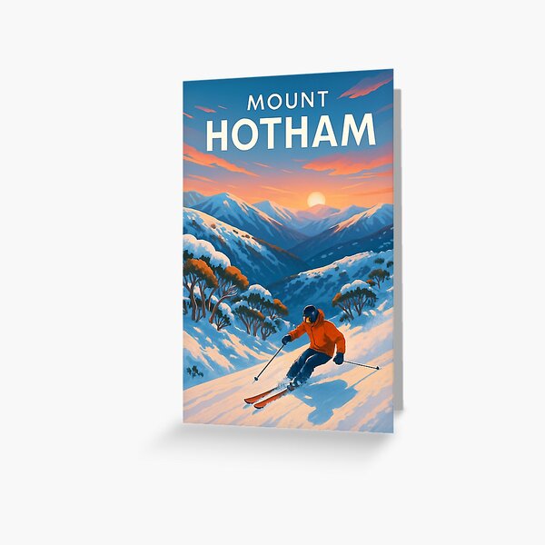 Item preview, Mount Hotham Skiing at Sunset Victoria Alps designed and sold by Aryabek.