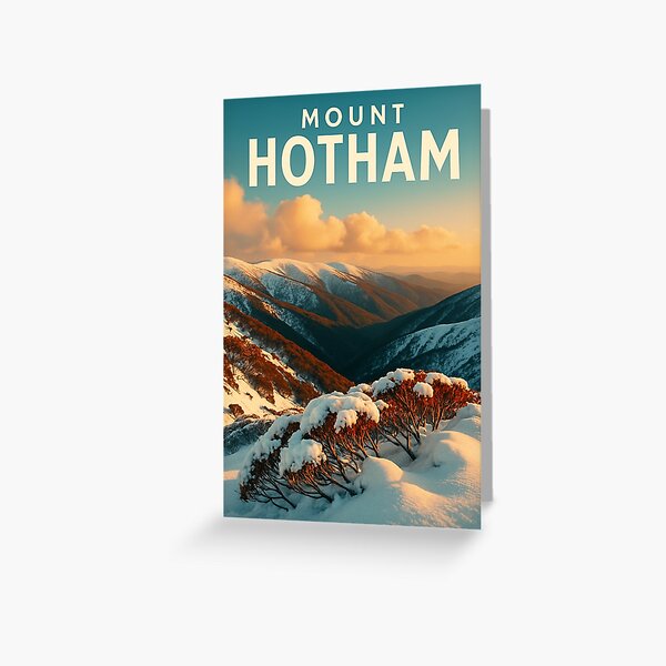 Item preview, Mount Hotham Winter Landscape Victorian Alps designed and sold by Aryabek.
