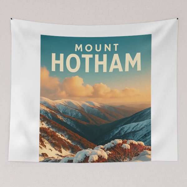 Item preview, Mount Hotham Winter Landscape Victorian Alps designed and sold by Aryabek.