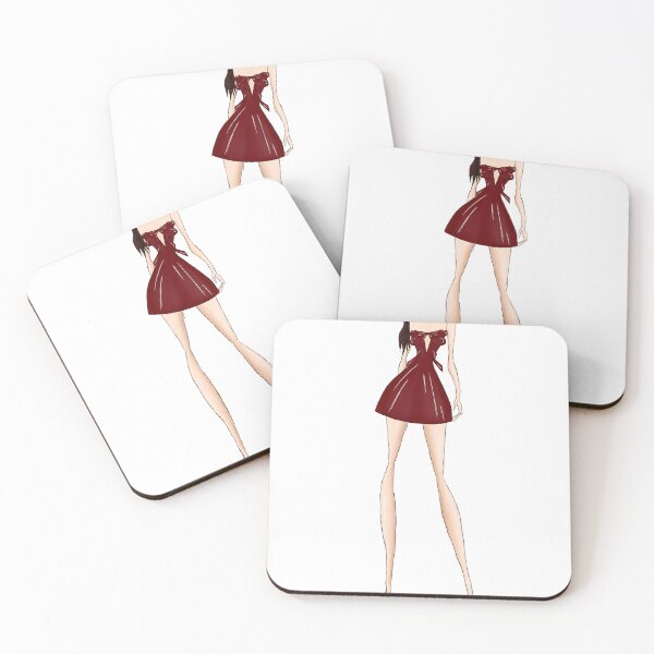 Item preview, Red Bow Mini Dress | Coquettecore Fashion Illustration designed and sold by Eva Phan.