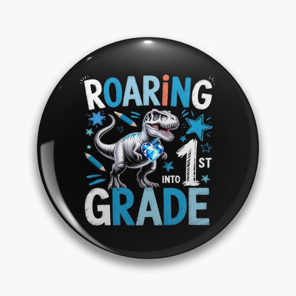 Item preview, Roaring Into 1st Grade Dinosaur T Rex Back To School designed and sold by brynatshop.