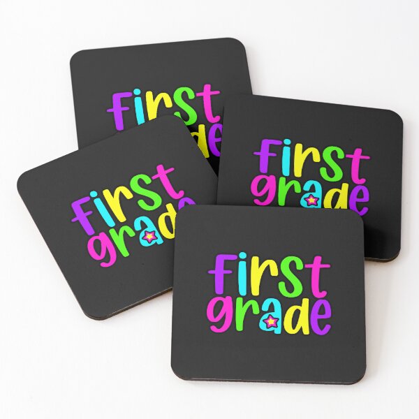 Item preview, First Grade Neon Rainbow Star Back to School designed and sold by MOHITSALVI.