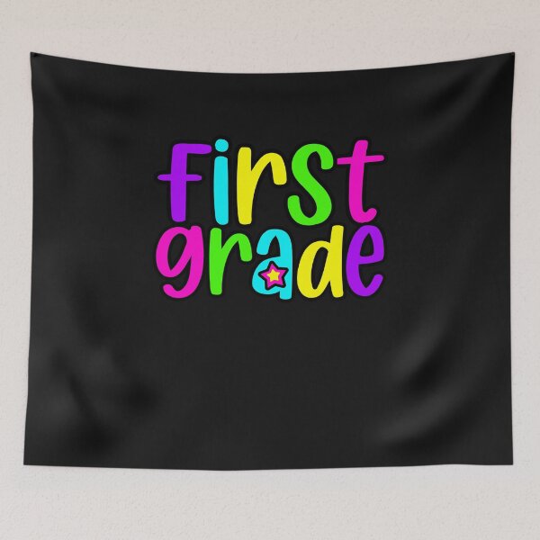 Item preview, First Grade Neon Rainbow Star Back to School designed and sold by MOHITSALVI.