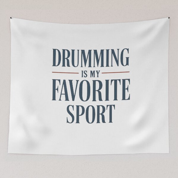 Item preview, drumming is my favorite sports designed and sold by musicianteez.