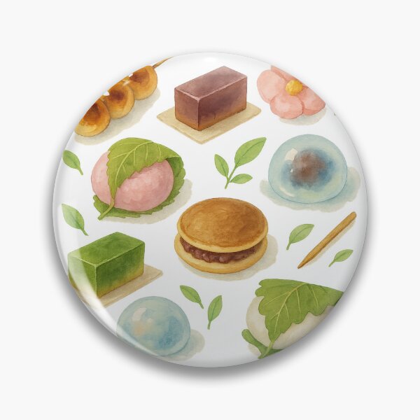 Item preview, Japanese sweets pattern designed and sold by mayhaku.