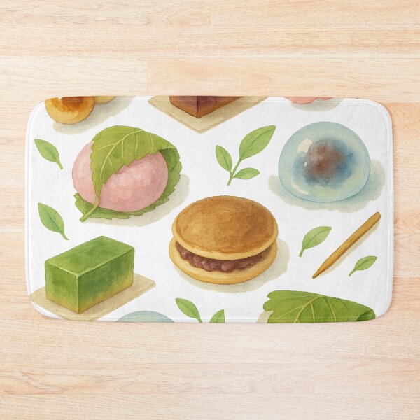 Item preview, Japanese sweets pattern designed and sold by mayhaku.