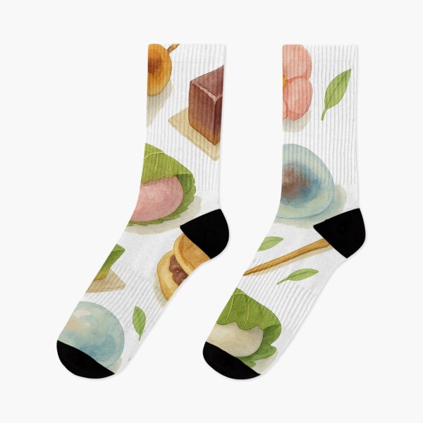 Item preview, Japanese sweets pattern designed and sold by mayhaku.