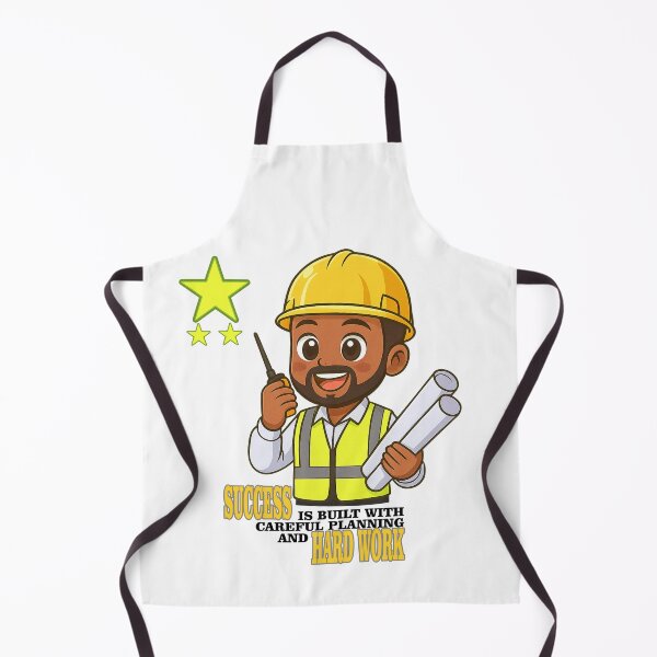 Item preview, Building Dreams – Cute Engineer in Yellow Vest and Helmet designed and sold by rochmate.