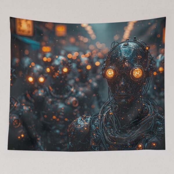Item preview, AI Robots Doomsday Art designed and sold by TheDarkWardrobe.