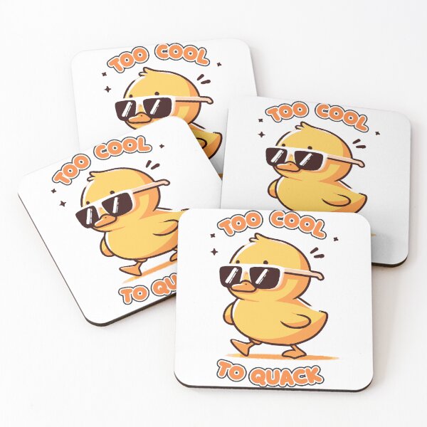 Item preview, Confident Duckling with Sunglasses Cartoon Style designed and sold by Tong4130.
