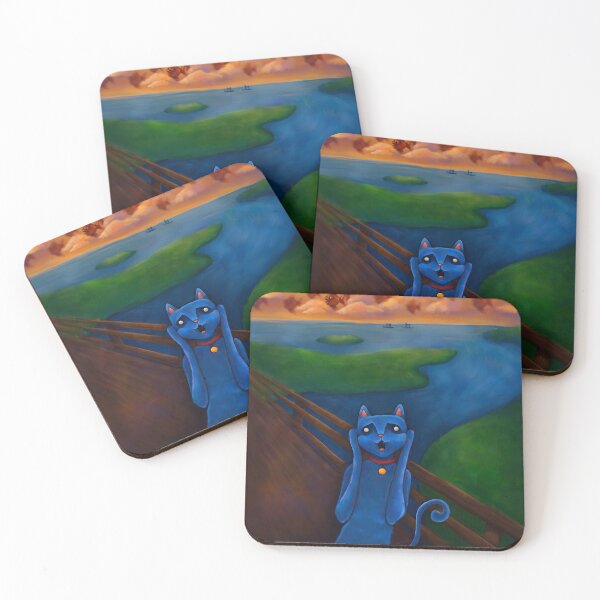Item preview, “Paws of Panic” - Cat Parody of Edvard Munch’s The Scream designed and sold by Jamie Herself.