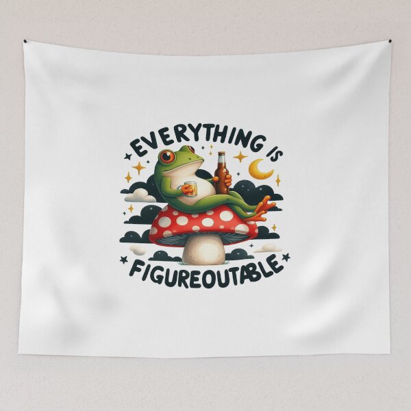Item preview, Funny Frog EVERYTHING IS FIGUREOUTABLE designed and sold by clintang.