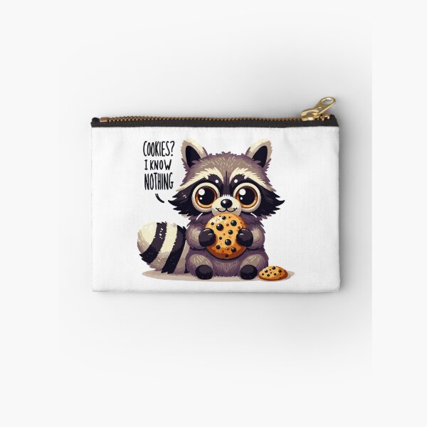 Item preview, Sneaky Raccoon Stealing Cookie in Cute Style designed and sold by Tong4130.