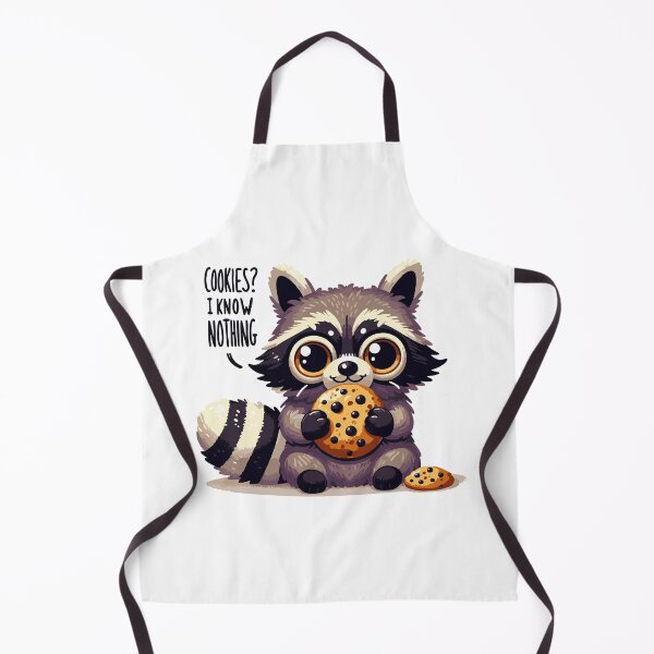 Item preview, Sneaky Raccoon Stealing Cookie in Cute Style designed and sold by Tong4130.