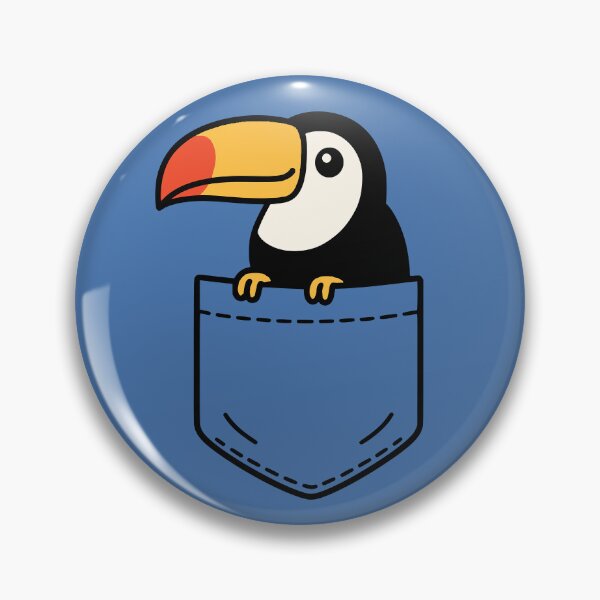 Item preview, Funny Toucan Pocket Pal Cute Tropical Toucan Bird Lover Art designed and sold by chrisrivait.