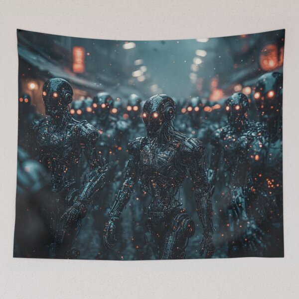 Item preview, AI Robots Takeover Art designed and sold by TheDarkWardrobe.