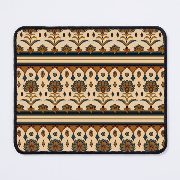 Item preview, Ethnic Floral Border Stripe Seamless Repeat designed and sold by Sharon Schwalbe.