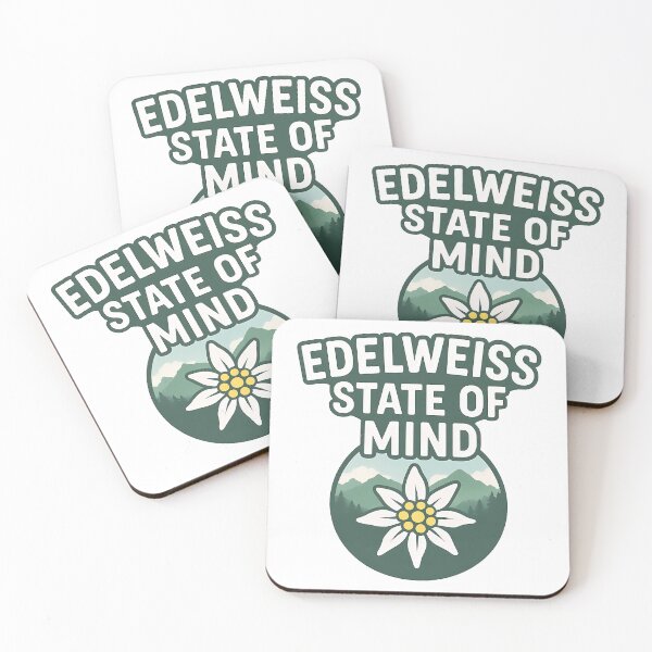 Item preview, Edelweiss State of Mind Alpine Flower & Mountain View designed and sold by k3rstman1.