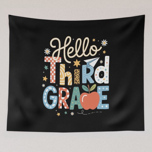 Item preview, Hello 3rd Grade First Day Of School Back To School designed and sold by brynatshop.