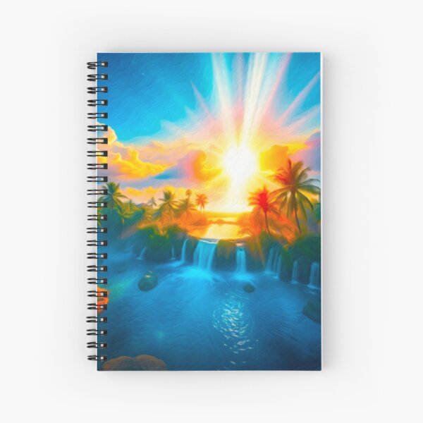 Arteman Inspiration - Collection Oasis Paradisiaque - "La Serrure de l'Oasis" Cahier à spirale