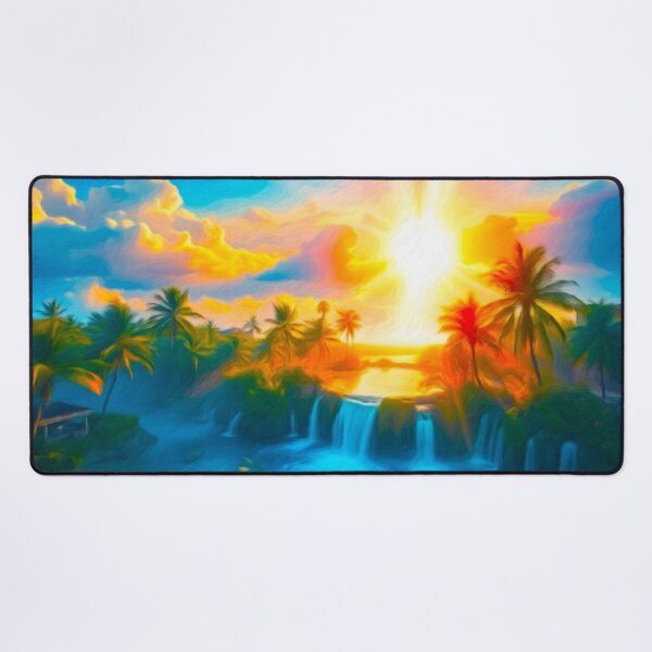 Arteman Inspiration - Collection Oasis Paradisiaque - "La Serrure de l'Oasis" Tapis de souris XXL