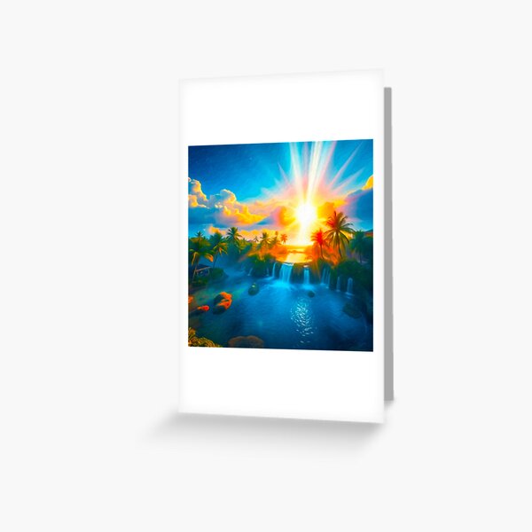 Arteman Inspiration - Collection Oasis Paradisiaque - "La Serrure de l'Oasis" Carte de vœux