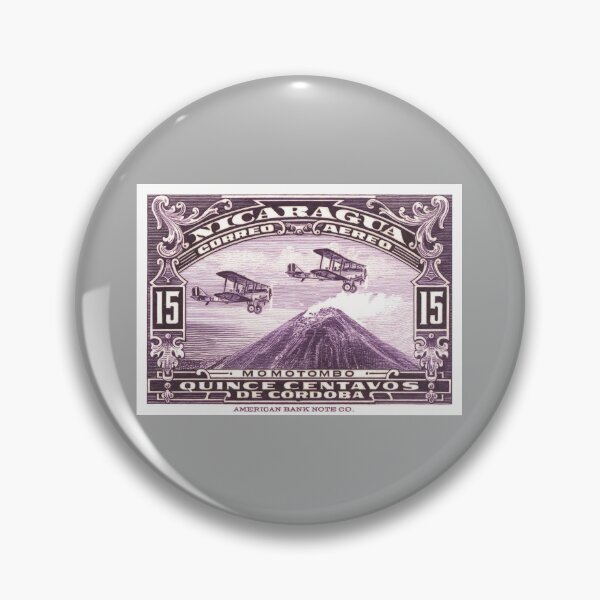 Item preview, 1929 Nicaragua Biplanes Over Momotombo Stamp designed and sold by retrographics.