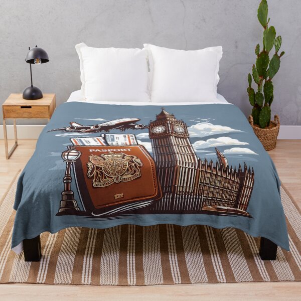 Item preview, Traveling to London for the First Time – Big Ben & Airplane Adventure Travel Poster designed and sold by MAGICKEY2024.