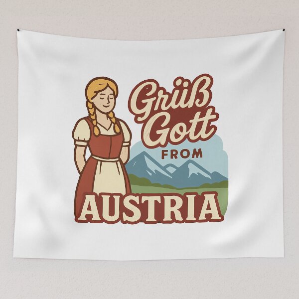 Item preview, Grüß Gott From Austria Alpine Greeting designed and sold by k3rstman1.