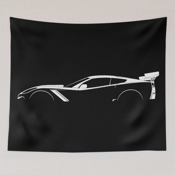 Item preview, Corvette C7 ZR1 (White) designed and sold by Car Silhouettes.