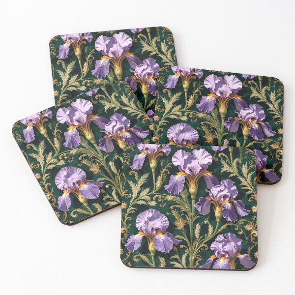 Item preview, Realistic Purple Iris Pattern with Luxurious Detailing designed and sold by semenol.