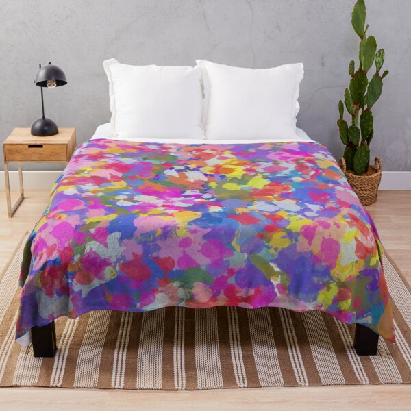 Item preview, Echo Bloom Vibrant Abstract Colorful Floral Art designed and sold by BleuAbstracts.