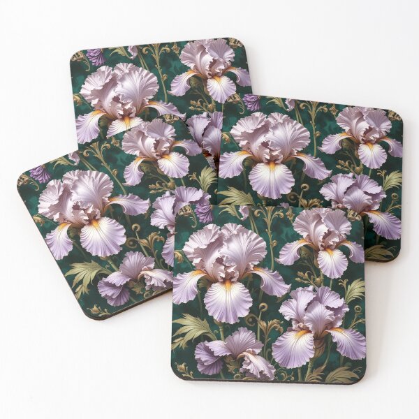 Item preview, Tranquil Floral Composition Featuring Vivid Painted Irises designed and sold by semenol.