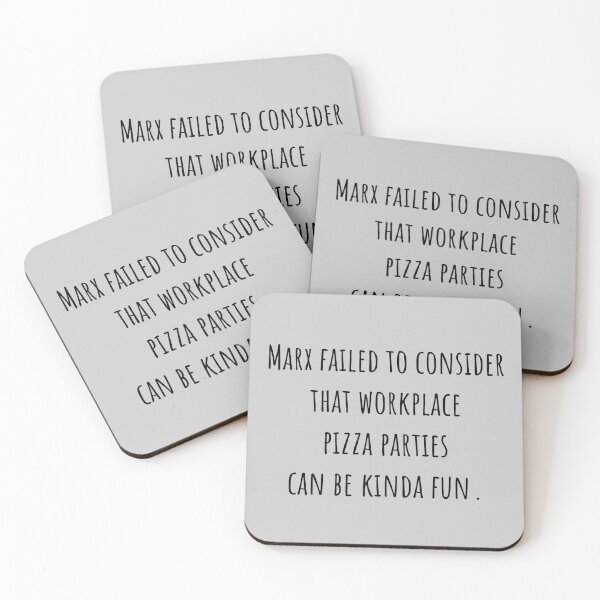 Item preview, Marx failed to realize that workplace pizza parties can be kinda fun designed and sold by MD-Propaganda.