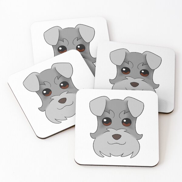 Item preview, Grey Schnauzer Light Grey Snout Ears designed and sold by OliRoseArt.