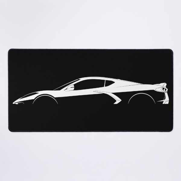 Item preview, Corvette C8 Z51 Stingray (White) designed and sold by Car Silhouettes.