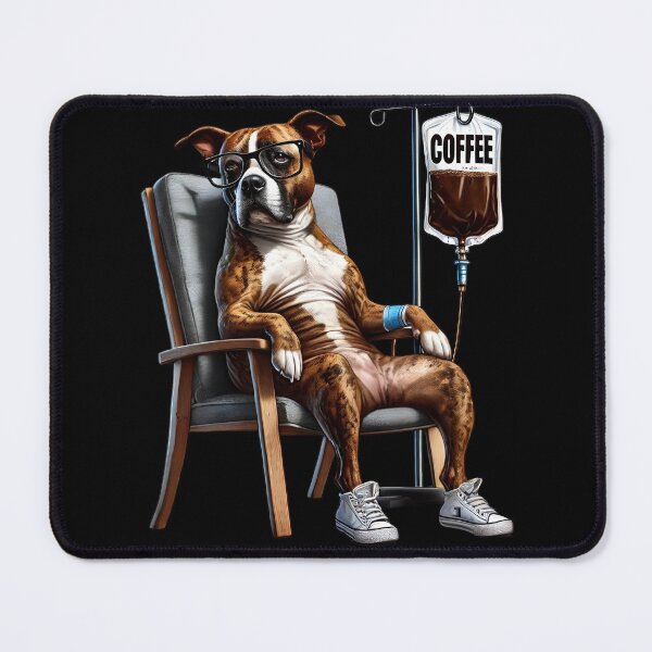 Item preview, Funny American Staffordshire Terrier Coffee Drink Dog Lover designed and sold by Kimberley King Art  King Art.
