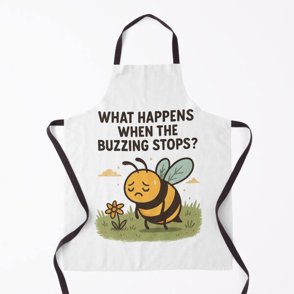 Item preview, What Happens When the Buzzing Stops – Sad Bee Environmental Poster designed and sold by Lacritsa .