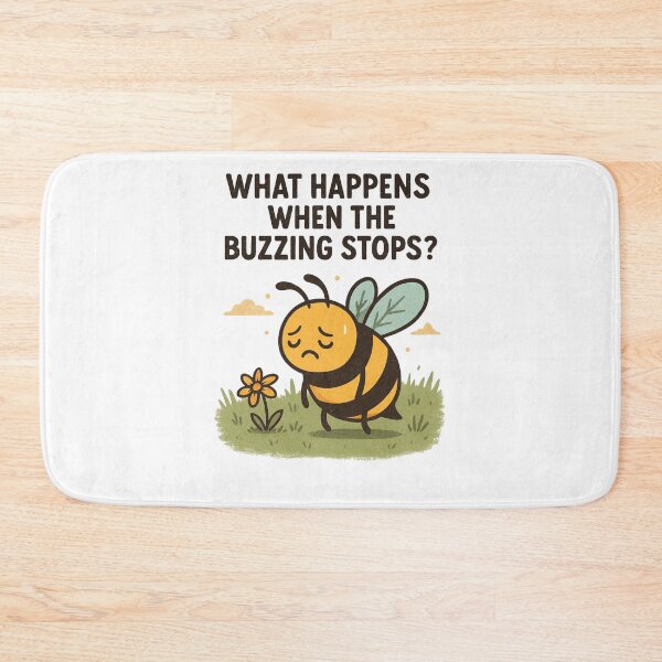 Item preview, What Happens When the Buzzing Stops – Sad Bee Environmental Poster designed and sold by Lacritsa .