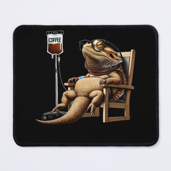 Item preview, Funny Bearded Dragon IV Coffee Drink Animal Lover designed and sold by Kimberley King Art King Art.