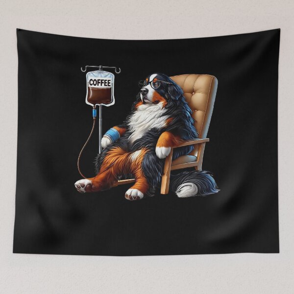 Item preview, Funny Bernese Mountain Dog Coffee Drink Dog Lover designed and sold by Kimberley King Art  King Art.