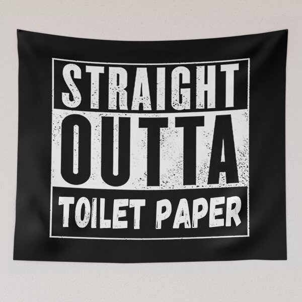 Item preview, Straight Outta Toilet Paper Funny Bathroom Humor designed and sold by SandyMDesigns.