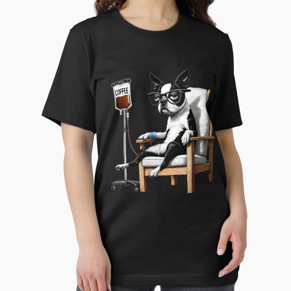 Item preview, Funny Boston Terrier Coffee Drink Dog Lover designed and sold by Kimberley King Art  King Art.