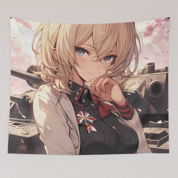 Item preview, Darjeeling Girls und Panzer Anime Spring Sakura Beauty Portrait designed and sold by mildaclairmo.