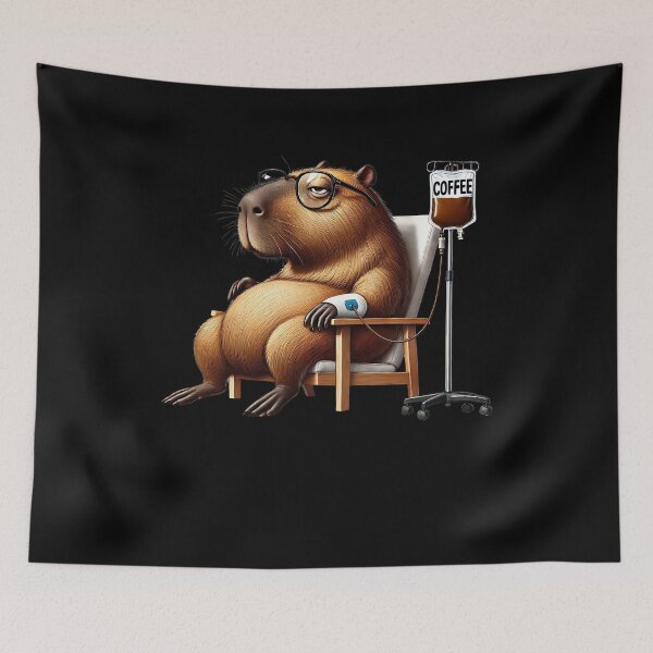 Item preview, Funny Capybara IV Coffee Drink Animal Lover designed and sold by Kimberley King Art  King Art.